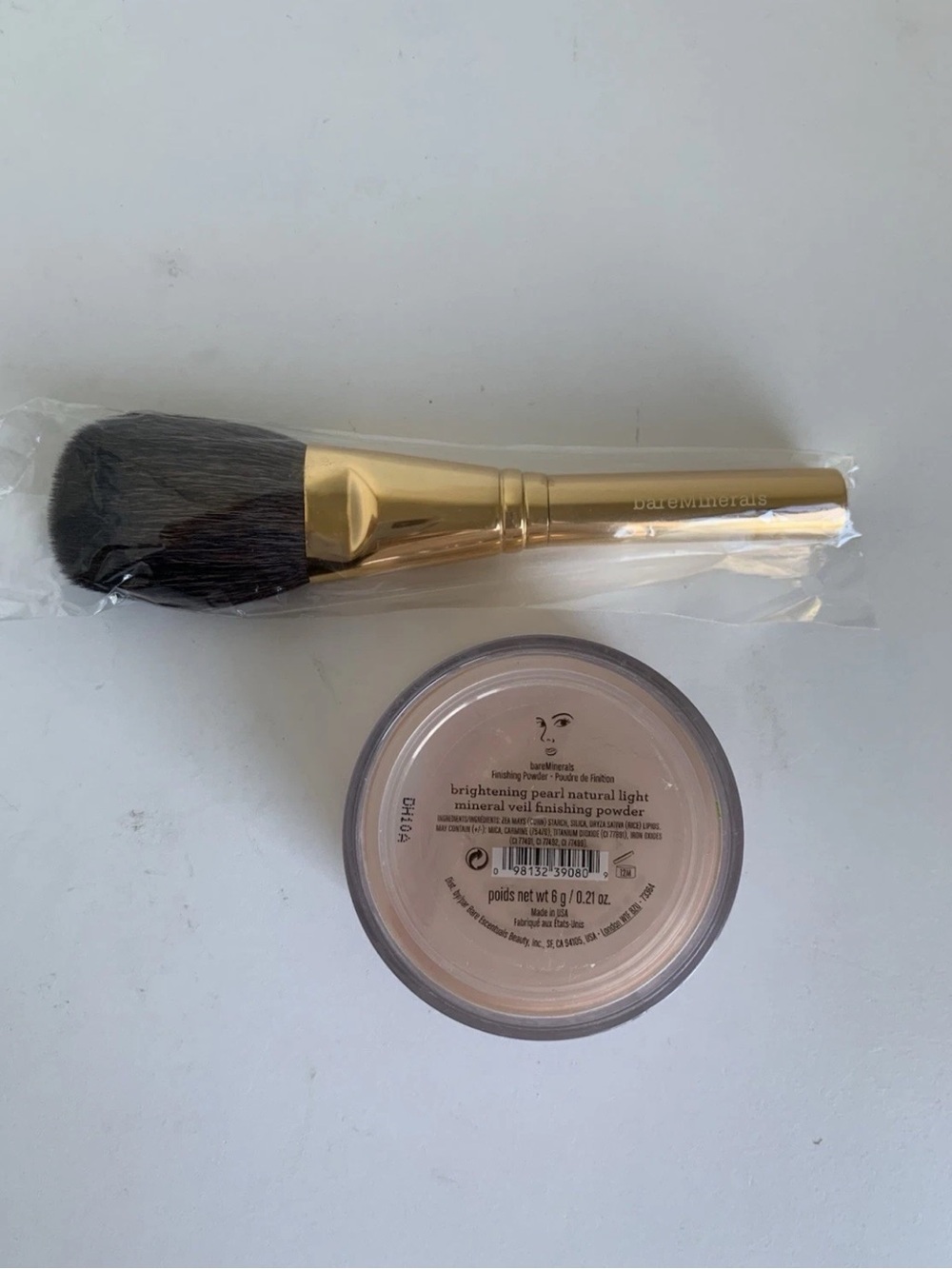 Bareminerals Brightening Pearl Natural Light Mineral Veil 6 g/.21 Oz + Brush